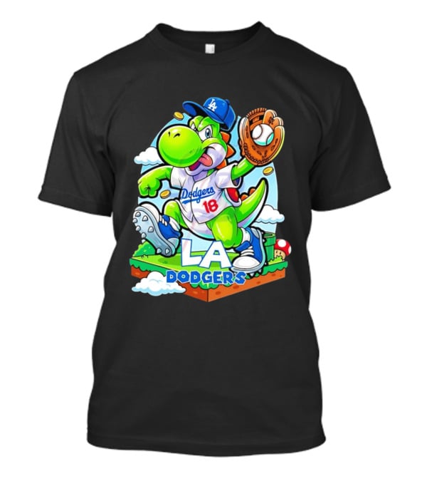 Yoshi Dodgers 18 LA Baseball T-Shirt