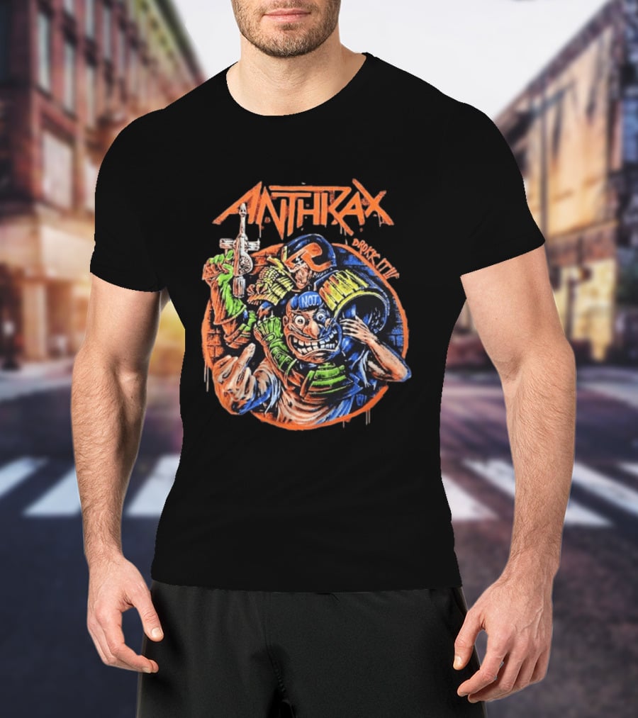 Anthrax Australia 2026 Tour The Not Man Robocop Drokk It T-Shirt