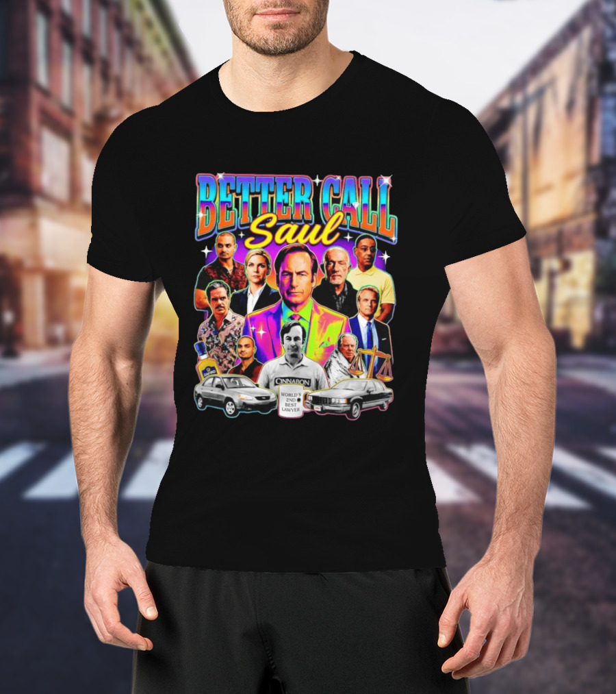 Better Call Saul Breaking Bad Characters Jimmy McGill Kim Wexler Mike Gus T-Shirt