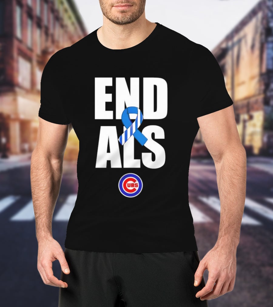 Chicago Cubs End ALS Awareness Support 2026 T-Shirt