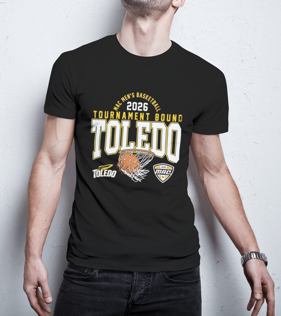 Toledo Rockets 2026 MAC Men's Basketball Tournament Bound T-Shirt