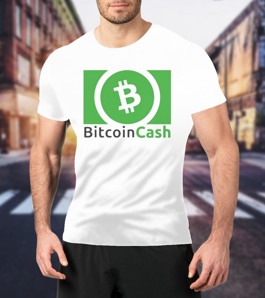 Bitcoin Cash Cryptocurrency Symbol Green Circle T-Shirt
