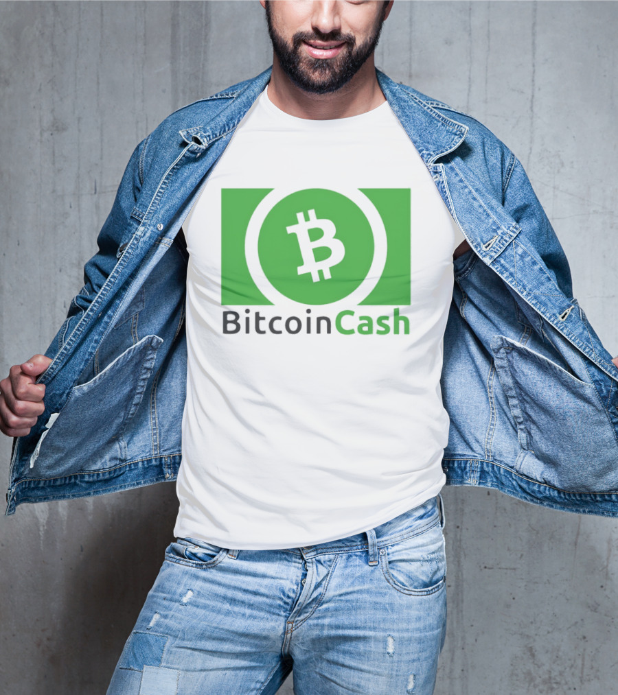 Bitcoin Cash Cryptocurrency Symbol Green Circle T-Shirt