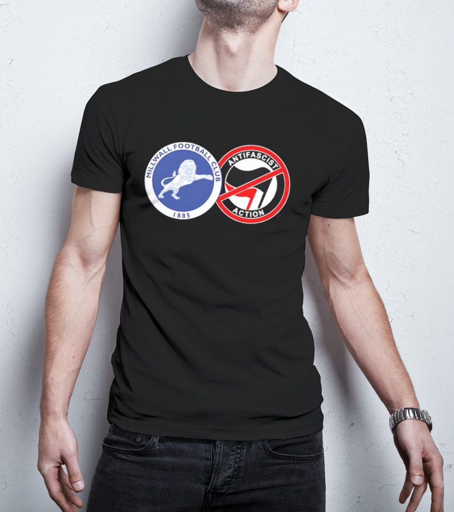 Millwall Football Club 1885 Anti Antifascist Action T-Shirt
