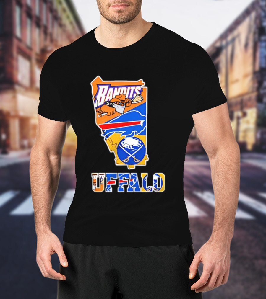 Buffalo Bandits Bills Sabres Sports Teams State T-Shirt