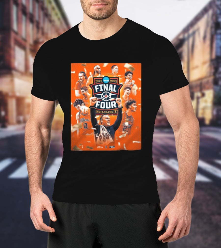 Illinois Fighting Illini 2026 Final Four Indianapolis Celebration T-Shirt