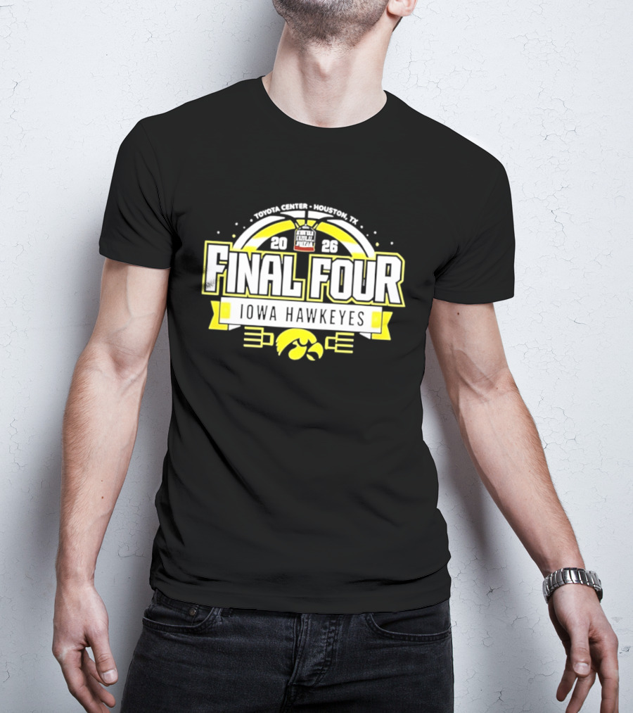 Iowa Hawkeyes NCAA Basketball Final Four 2026 March Madness Arch Madness T-Shirt