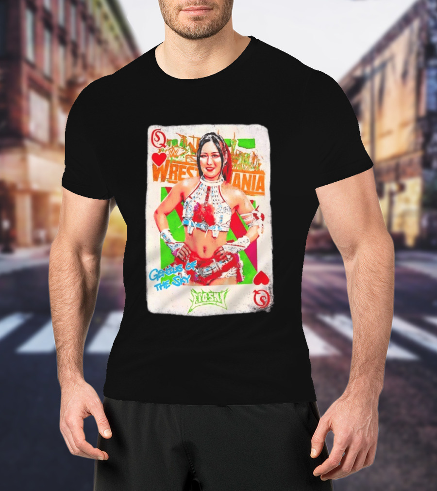 Iyo Sky Genius Of The Sky WrestleMania WWE Playing Card T-Shirt