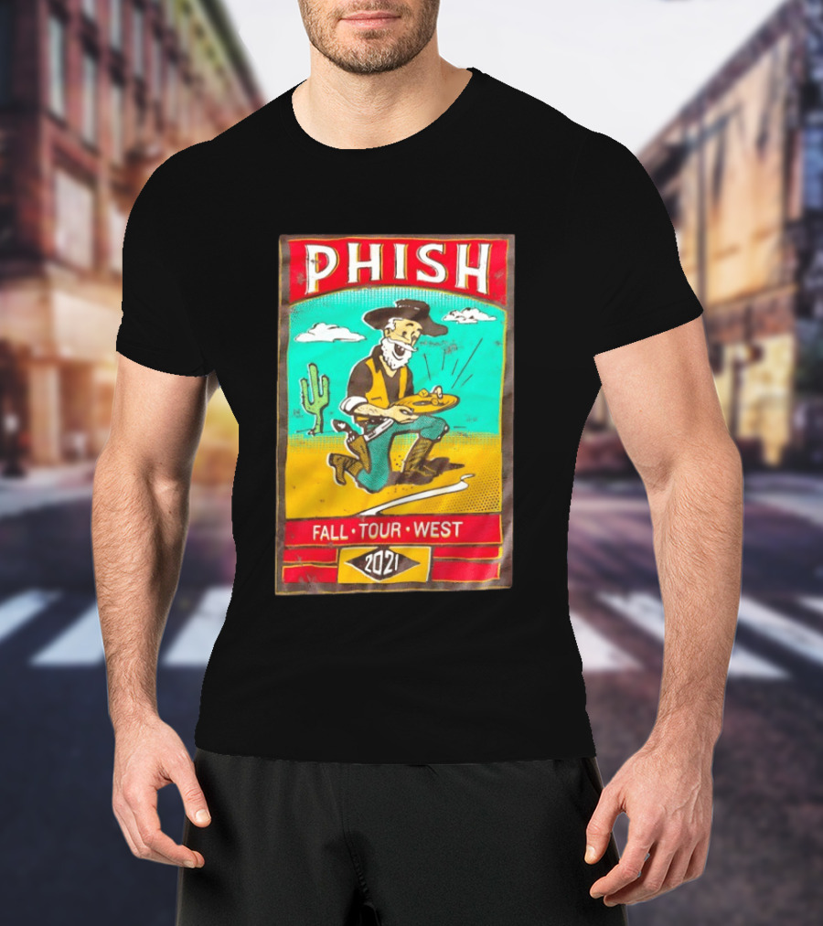 Phish Fall Tour West 2021 Prospector Desert Scene T-Shirt