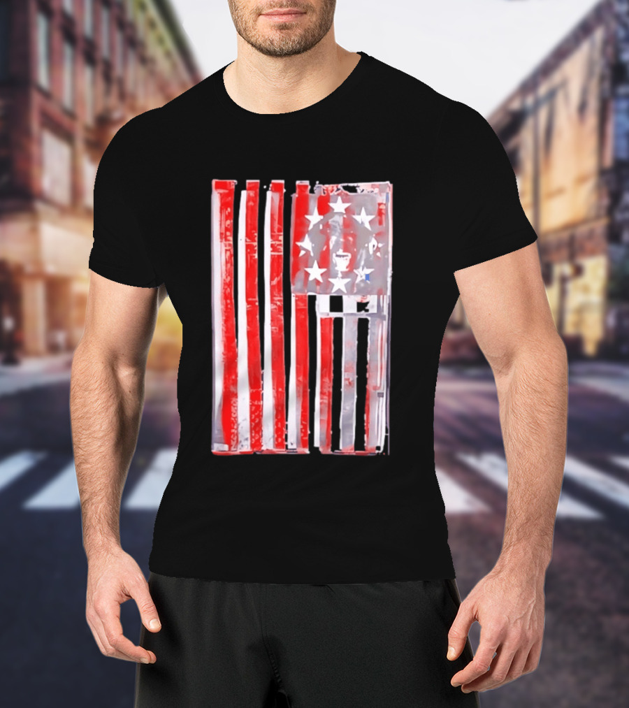 Rottweiler American Flag Independence Dog Lovers Patriotic USA T-Shirt