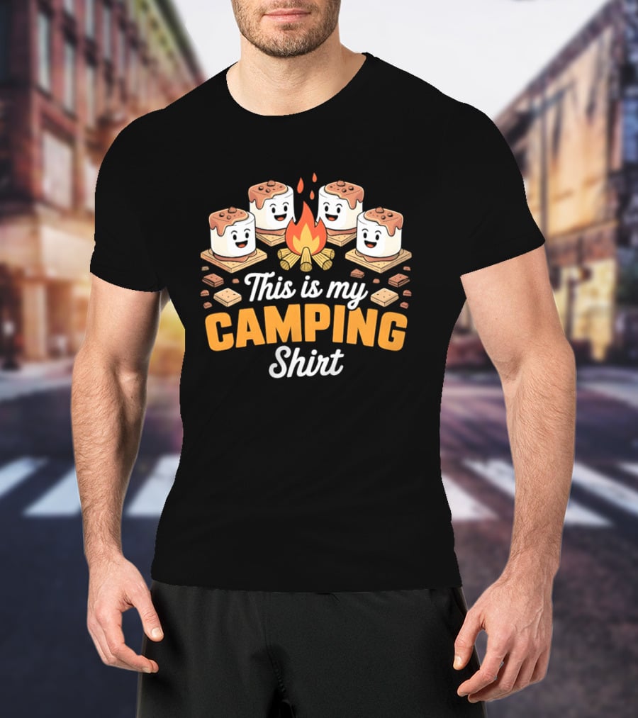 This Is My Camping Campfire Marshmallows T-Shirt