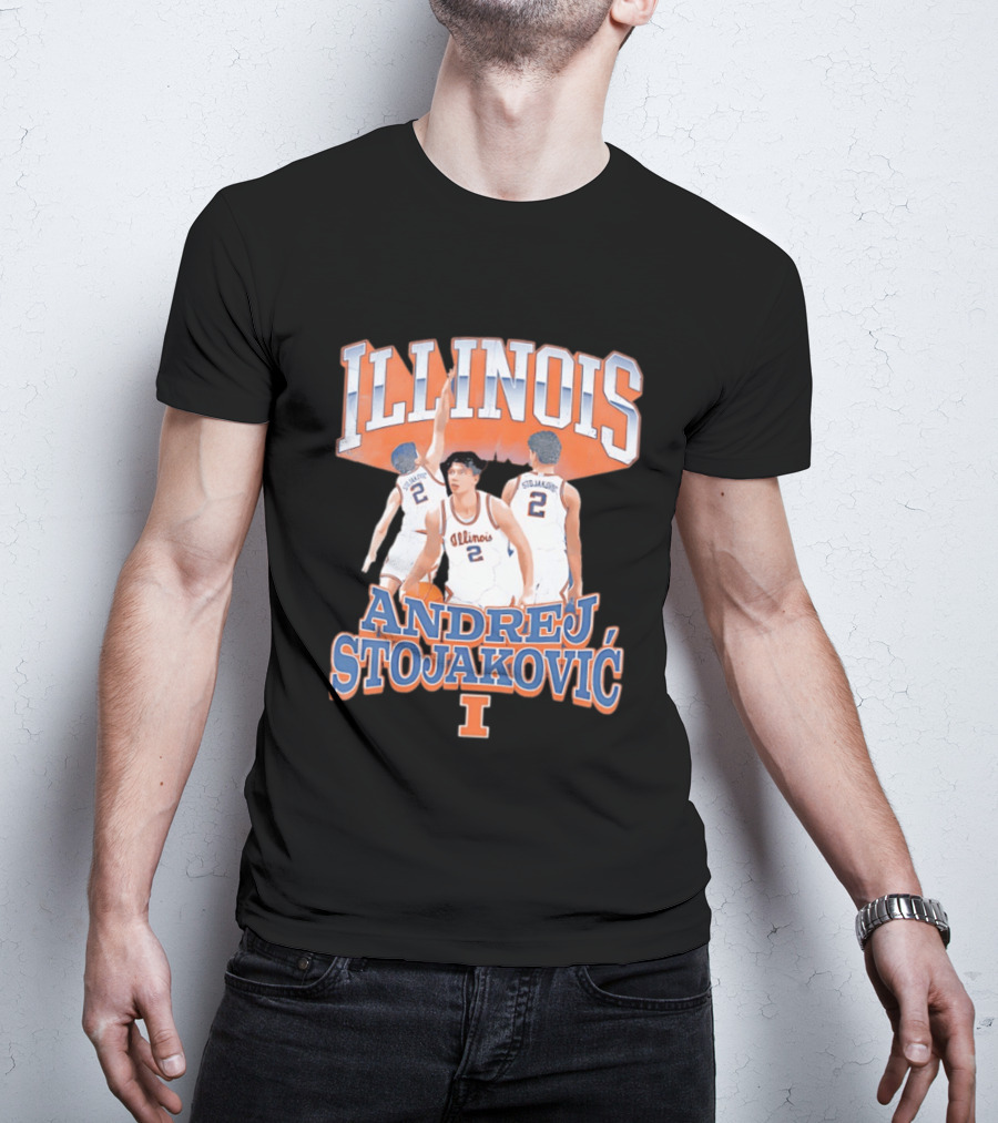 Illinois Basketball Andrej Stojakovic T-Shirt