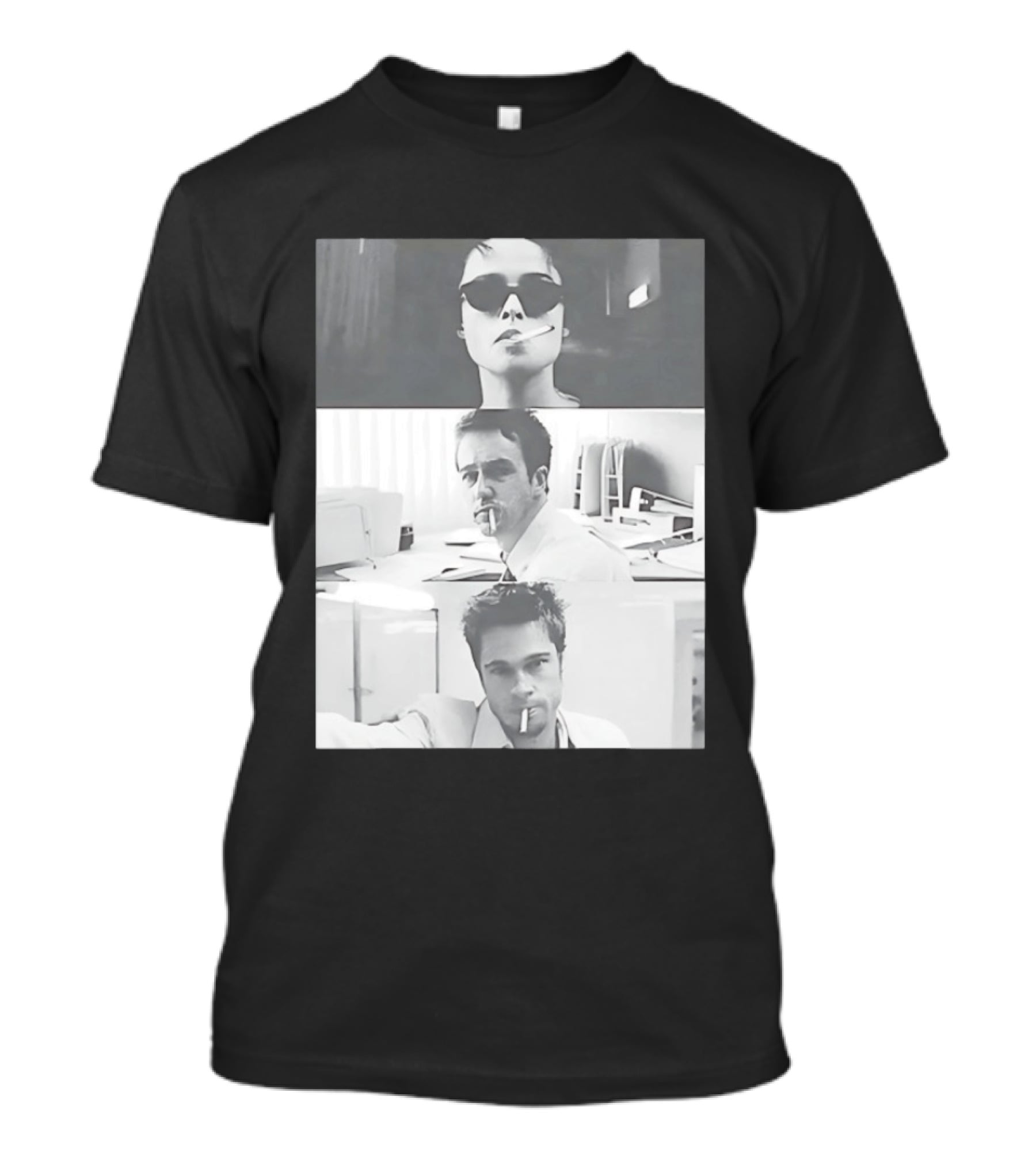 Brad Pitt Edward Norton Marla Film 1999 Smoking Scenes T-Shirt