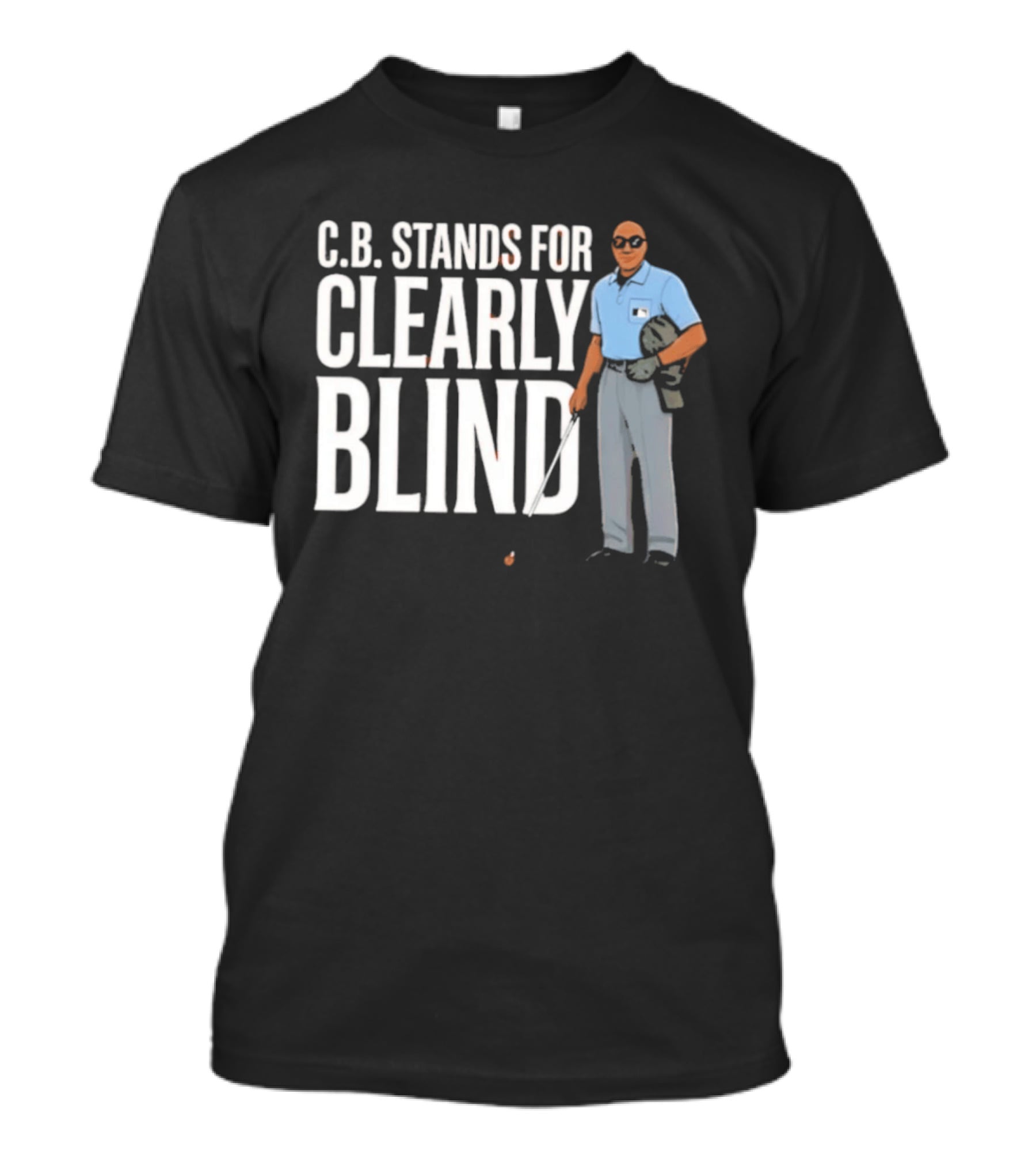 C.B. Stands For Clearly Blind Visually Impaired Golf T-Shirt