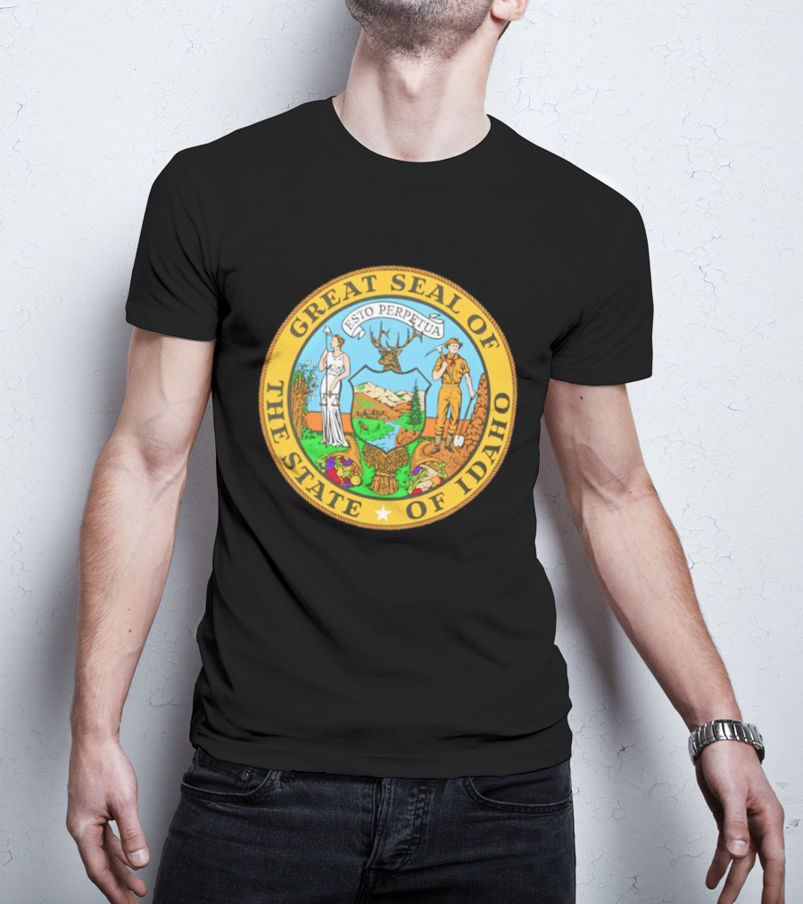 Great Seal Of The State Of Idaho Esto Perpetua T-Shirt