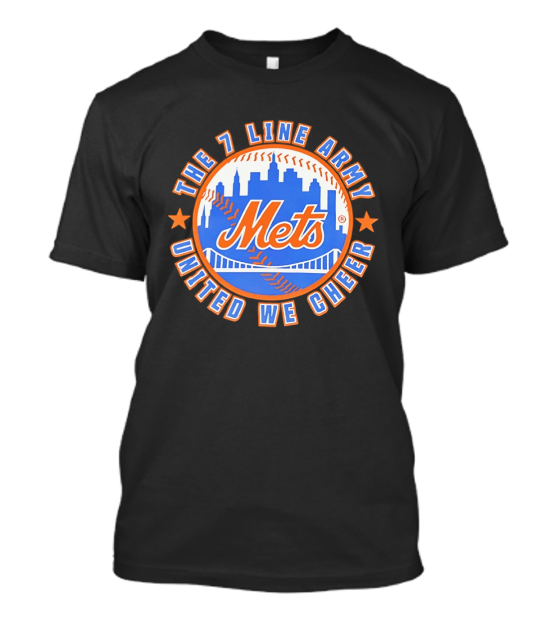 New York Mets The 7 Line Army United We Cheer T-Shirt