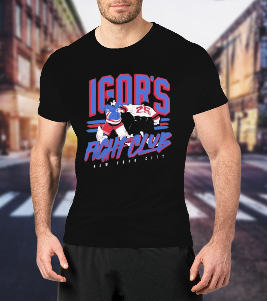 Igor's Fight Club New York City Hockey Rivalry 25 T-Shirt