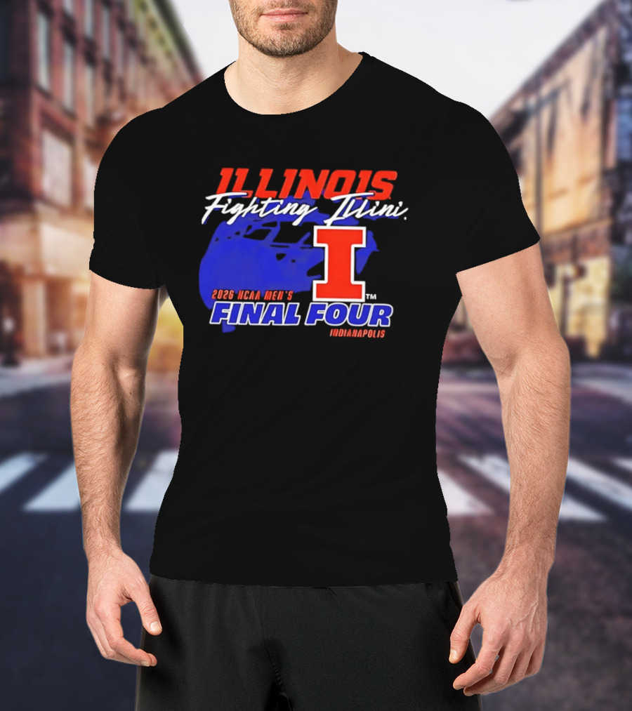 Illinois Fighting Illini 2026 NCAA Men's Final Four Indianapolis T-Shirt