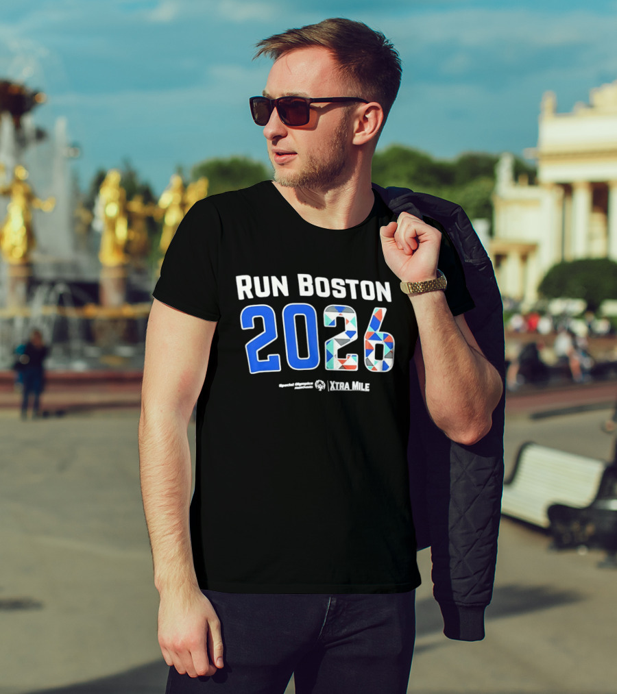 Run Boston 2026 Special Olympics Massachusetts Xtra Mile T-Shirt