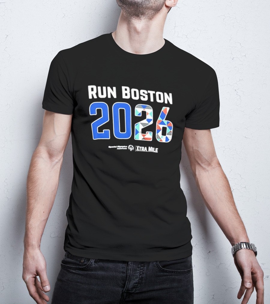 Run Boston 2026 Special Olympics Massachusetts Xtra Mile T-Shirt