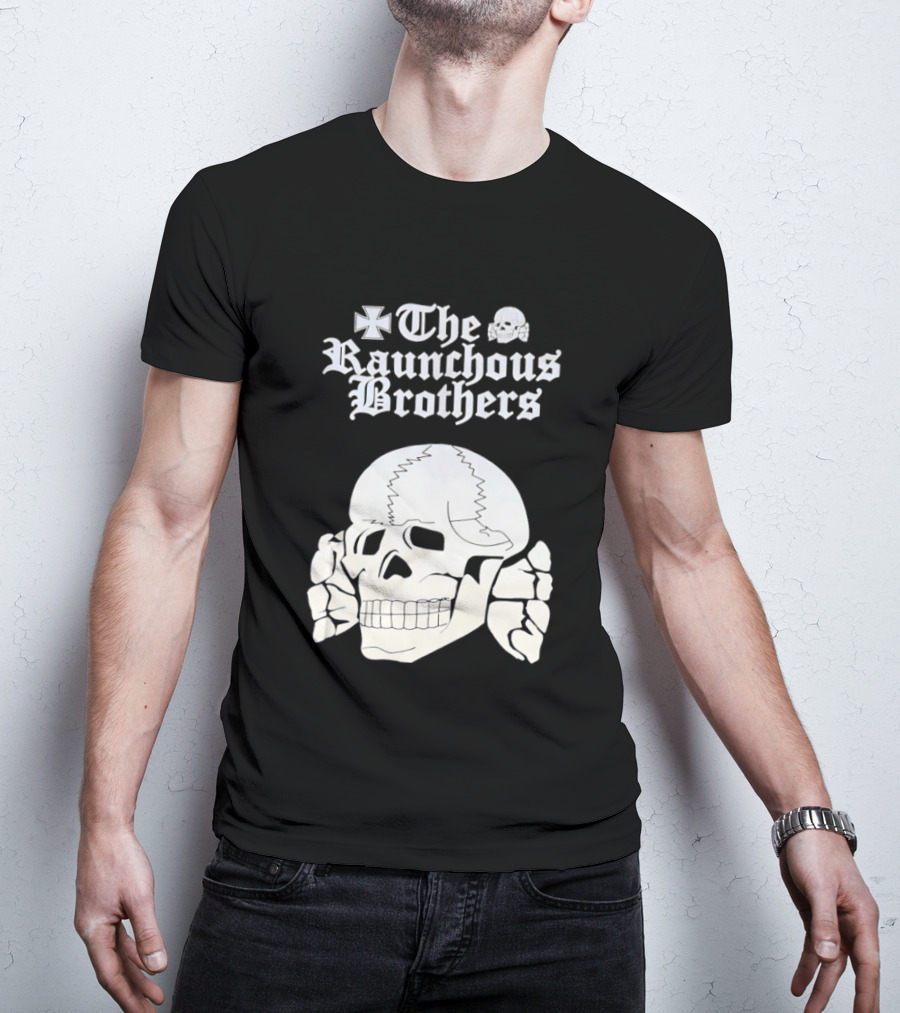 Skull The Raunchous Brothers Vintage Gothic T-Shirt