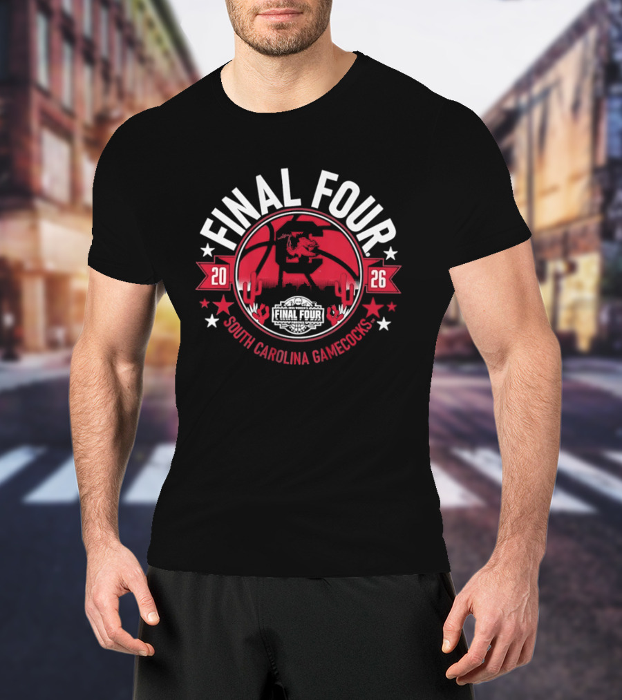 South Carolina Gamecocks Final Four 2026 Stylized T-Shirt