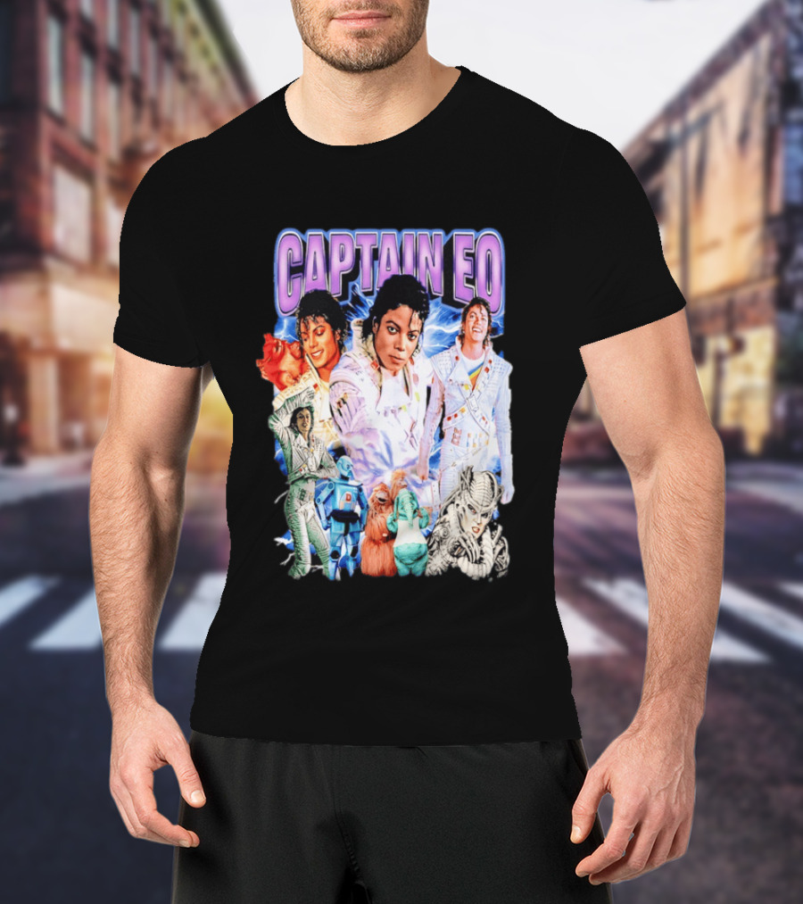 Captain EO Michael Jackson Sci Fi Adventure Cast Characters T-Shirt
