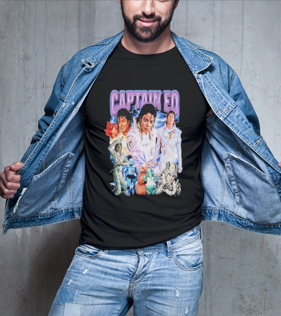 Captain EO Michael Jackson Sci Fi Adventure Cast Characters T-Shirt