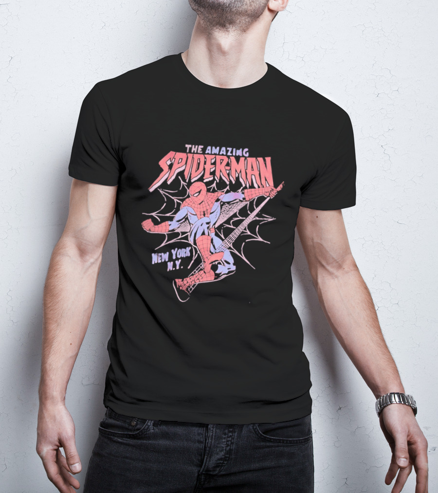 The Amazing Spider Man Classic New York City Marvel Comics Hero T-Shirt