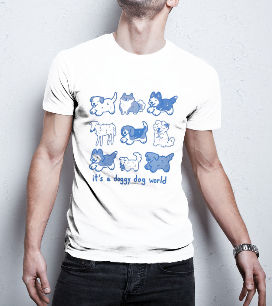 It's A Doggy Dog World Puppy T-Shirt