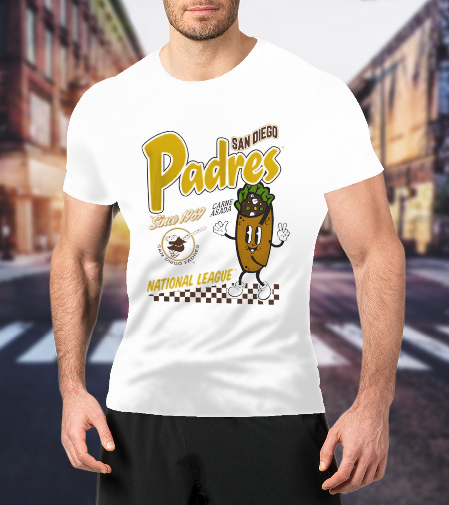 San Diego Padres Carne Asada National League Since 1969 Retro Baseball T-Shirt