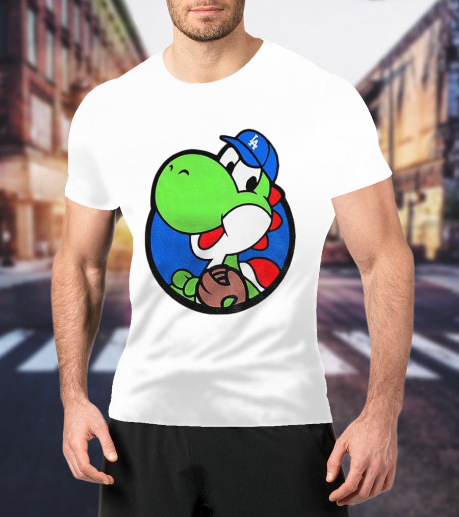 Super Mario Yoshi Los Angeles Dodgers Baseball MLB 2026 T-Shirt