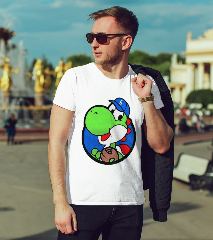 Super Mario Yoshi Los Angeles Dodgers Baseball MLB 2026 T-Shirt