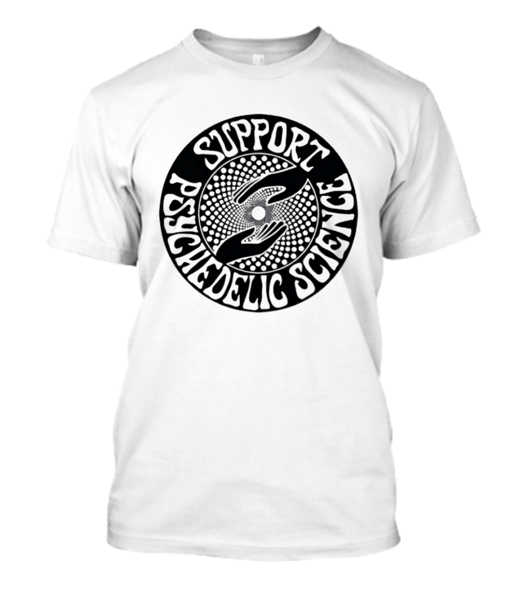 Support Psychedelic Science Hands Circular T-Shirt