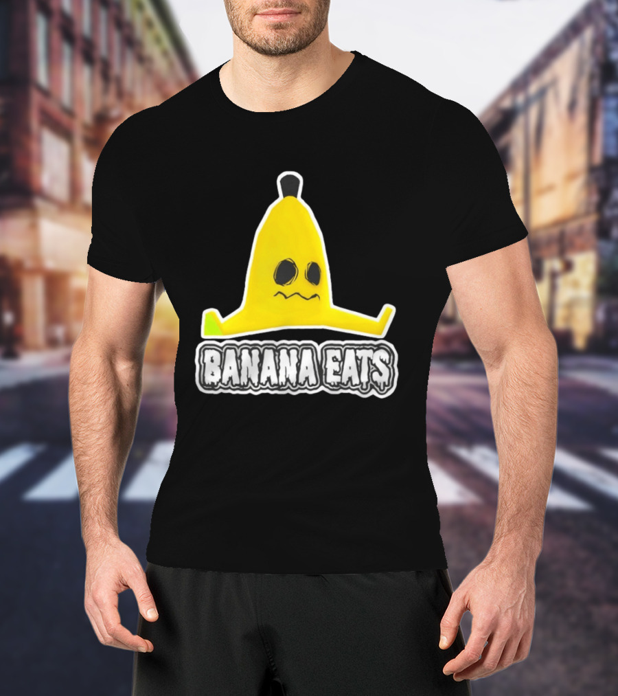 Banana Eats Game Inspired Funny Yellow T-Shirt