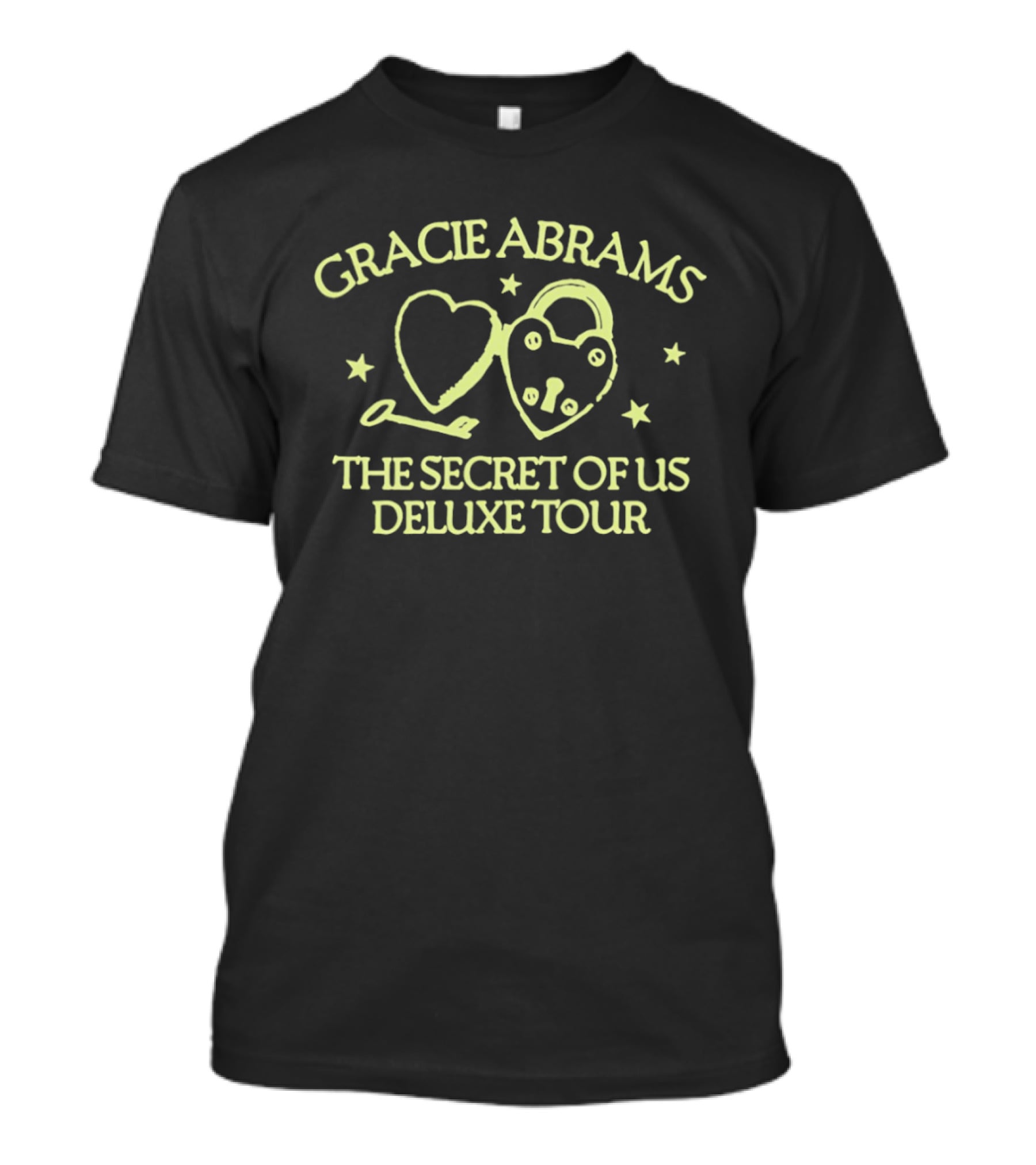 Gracie Abrams The Secret Of US Deluxe Tour Heart Lock Key Stars 2026 T-Shirt
