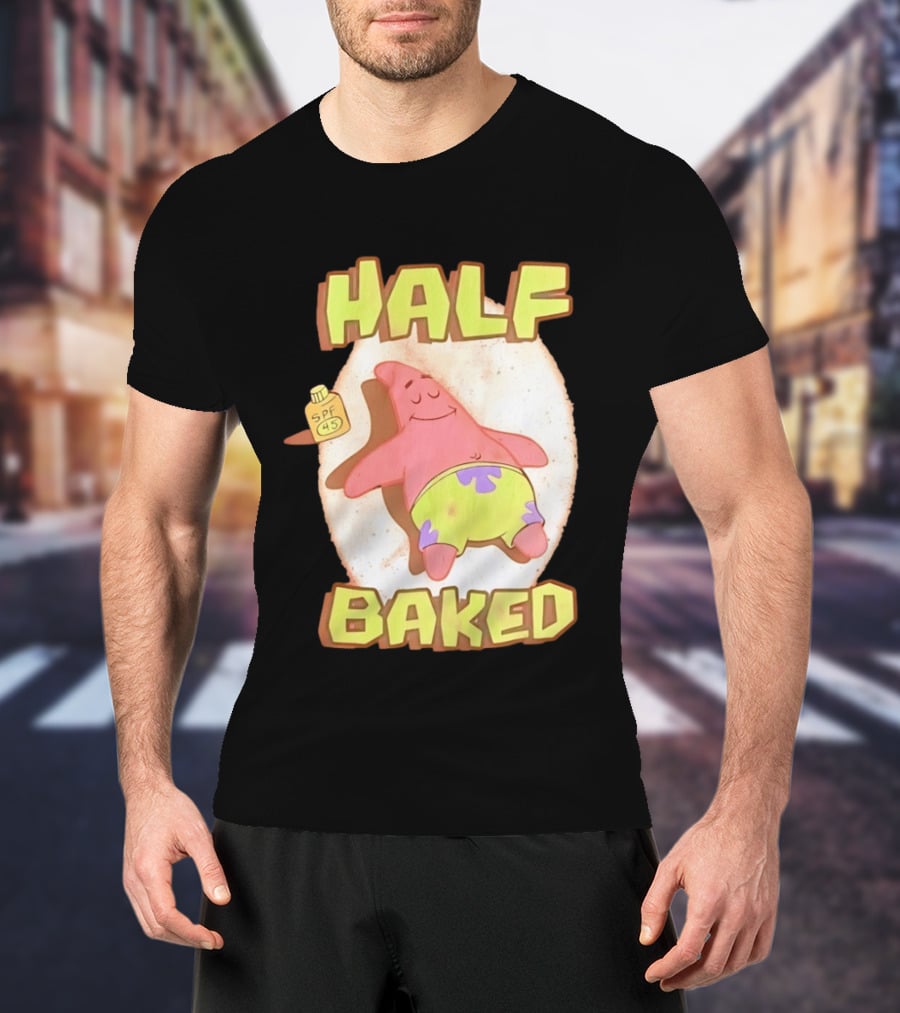 Patrick Star Half Baked SPF 45 Sunscreen Relaxation T-Shirt