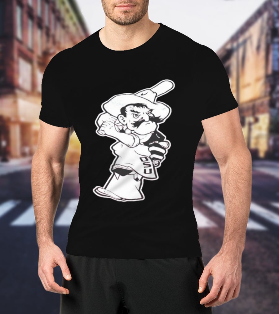 Pistol Pete Pitching OSU Cowboy Baseball T-Shirt