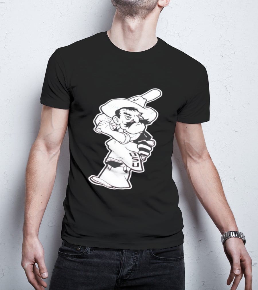 Pistol Pete Pitching OSU Cowboy Baseball T-Shirt