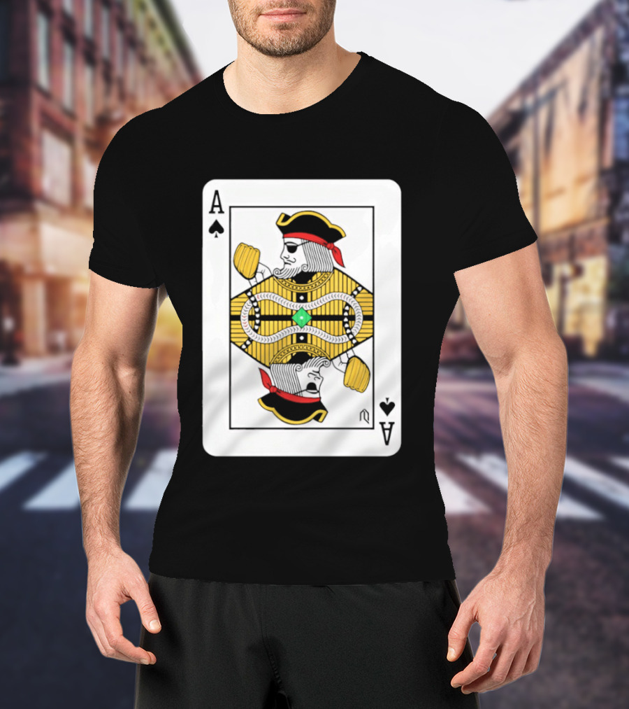 Pittsburgh Pirates Ace Of Spades Playing Card Baseball T-Shirt