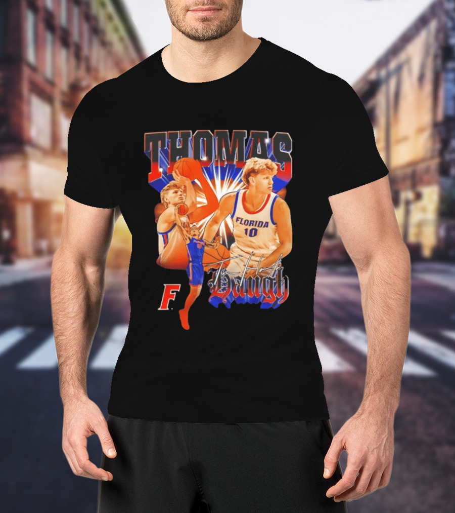 Thomas Haugh Florida Basketball Collage F. 10 T-Shirt