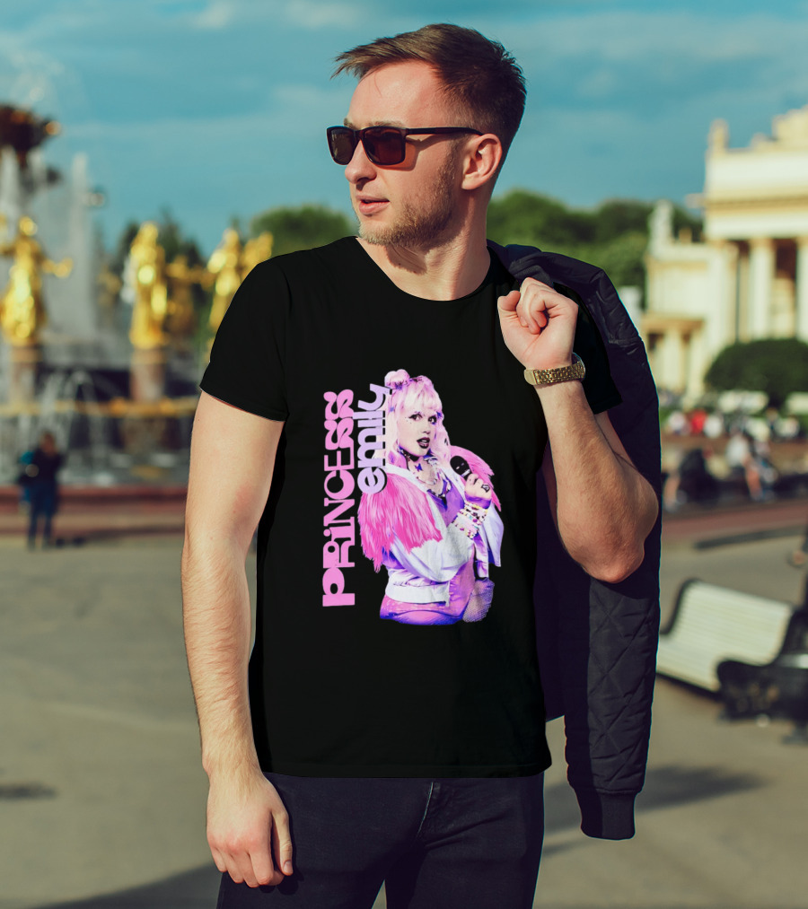 Princess Emily Pop Star Style Microphone Fashion T-Shirt