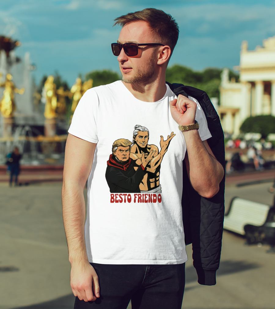 Besto Friendo Trump Anime Crossover Meme T-Shirt