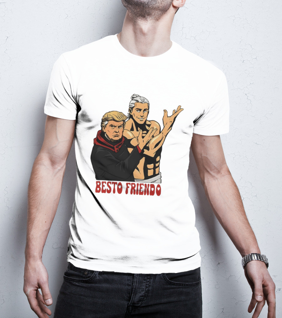 Besto Friendo Trump Anime Crossover Meme T-Shirt