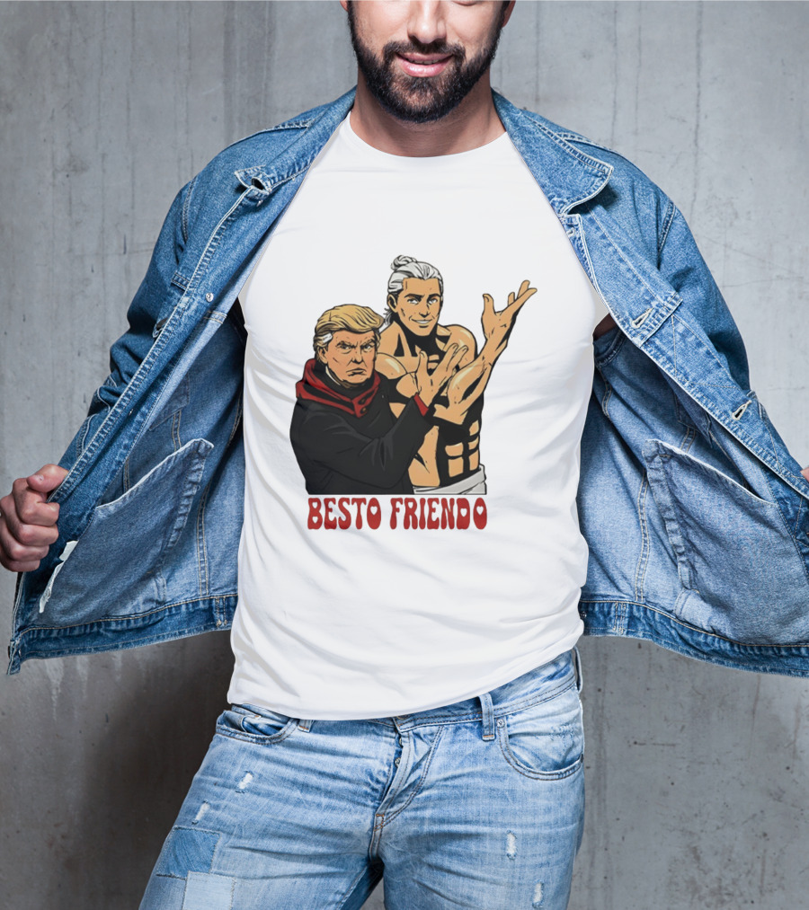 Besto Friendo Trump Anime Crossover Meme T-Shirt