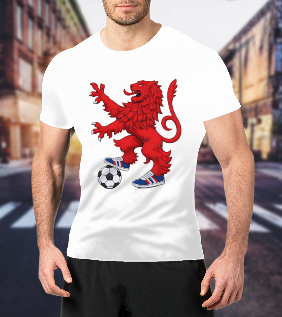 Every Other Saturday Rangers FC Red Lion Mascot Soccer Shoes T-Shirt