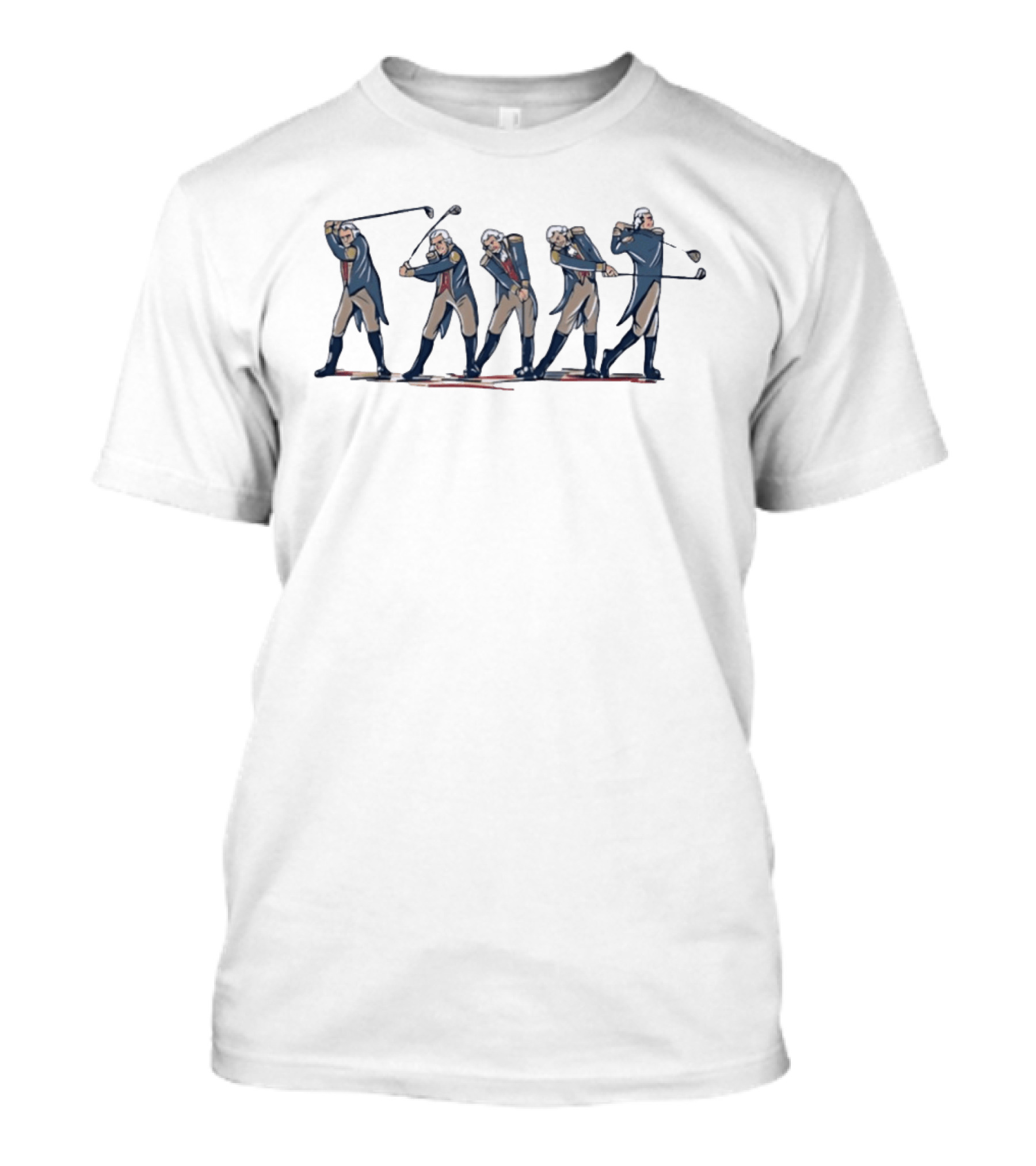 George Washington Golf Swing Sequence T-Shirt