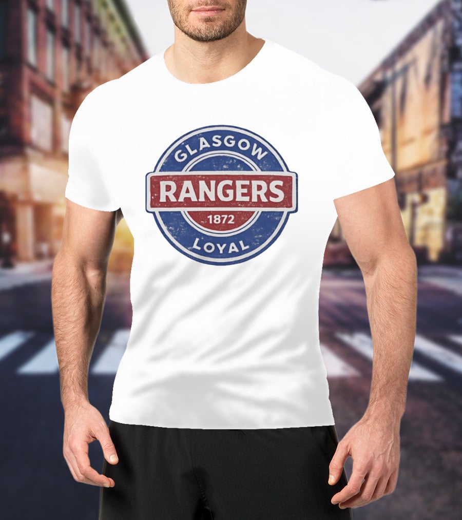 Glasgow Rangers Loyal 1872 Rangers FC Vintage Logo Football Club T-Shirt