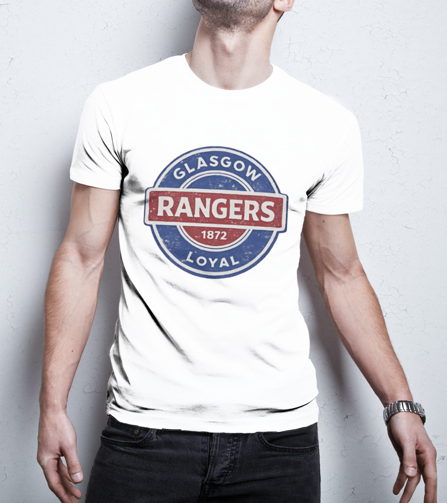 Glasgow Rangers Loyal 1872 Rangers FC Vintage Logo Football Club T-Shirt