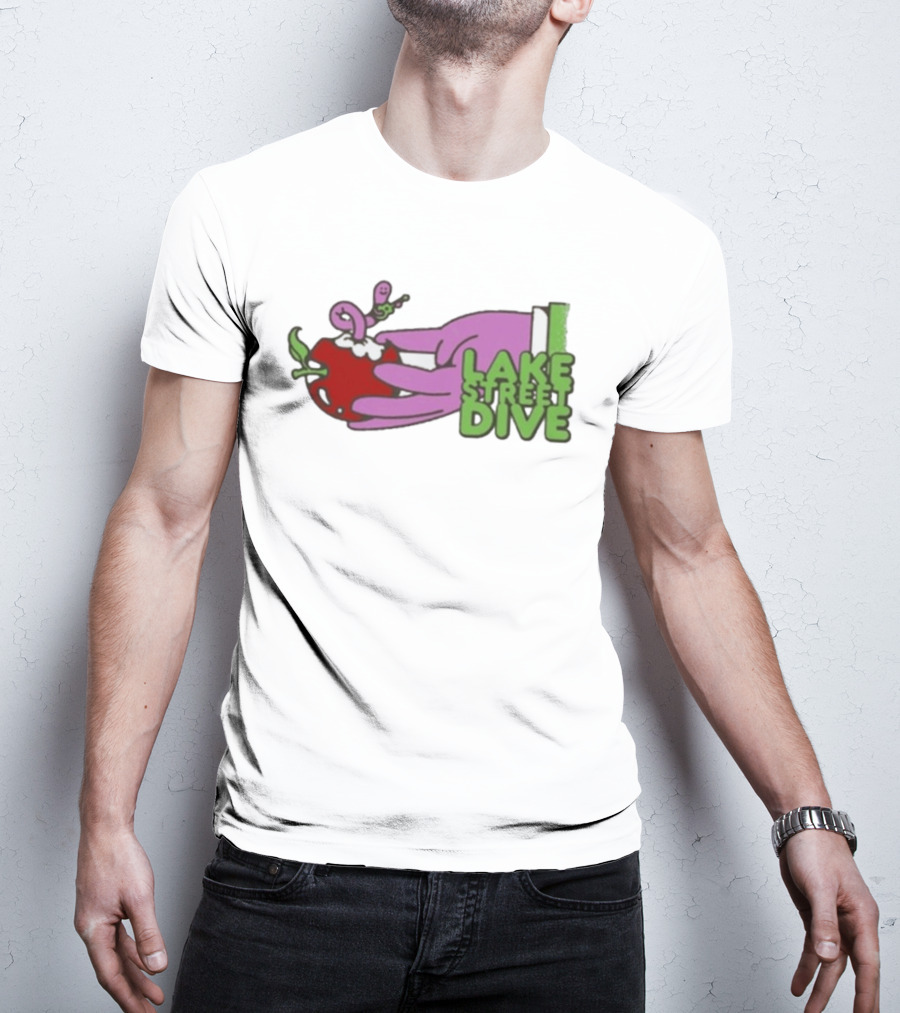 Lake Street Dive Worm In Apple Hand Art Spring 2026 Tour T-Shirt